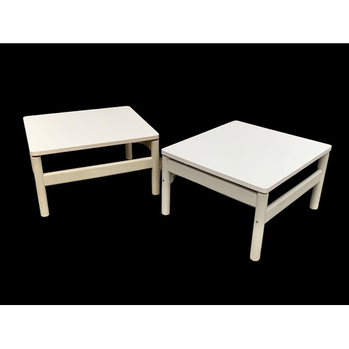 964 - A pair of vintage stools/ side tables designed by John Morton for Lupton Morton. Habitat. Circa 1960... 