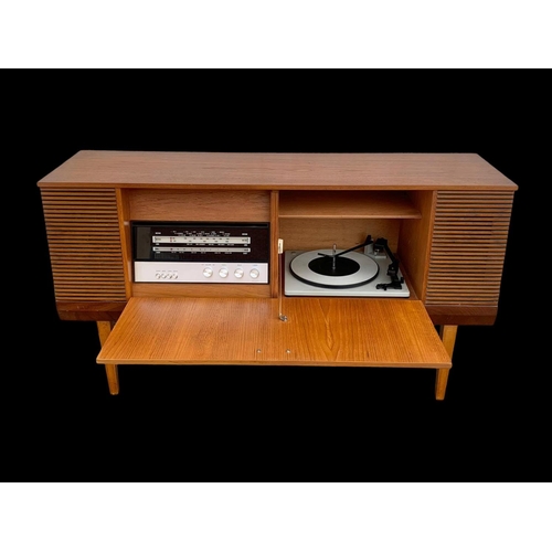 970 - A teak radiogram by Alba. 116 x 33 x 64cm.