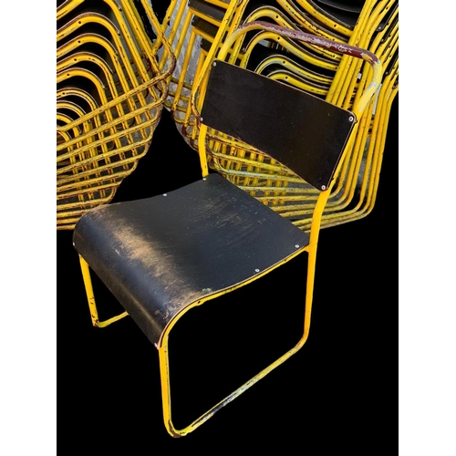 973 - 35 Cox stacking chairs.