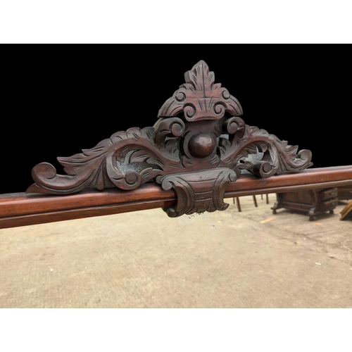 999 - Mahogany over-mantle. 152x99.5cm