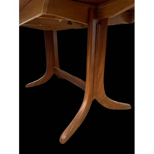 1014 - A Nathan Furniture teak extending dining table. Mid century. Circa 1970. Extended 174.5 x 91 x 74cm.