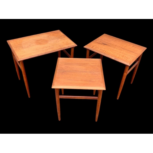 833 - A Danish teak nest of tables designed by Kai Kristiansen. Denmark. Mid century. Circa 1960.