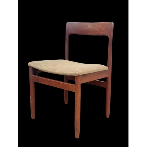 834 - A Danish teak chair designed by Johannes Norgaard for Norgaard Mobelfabrik. Mid century Denmark. Cir... 