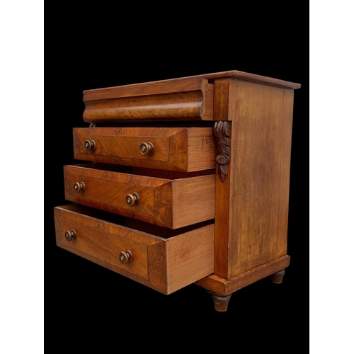 905 - A Victorian mahogany 4 drawer chest of drawers. Circa 1870. 109.5 x 54 x 101cm