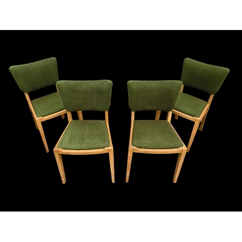 910 - A set of 4 G-Plan Brandon oak chairs. E. Gomme. Mid century. Circa 1950.