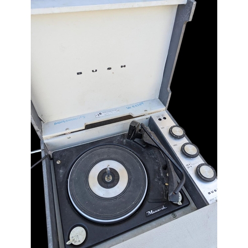 233 - Vintage Bush record player, 45x43x20cm