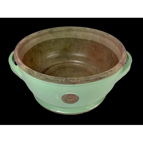 291 - A large ceramic Royal Botanic Garden KEW garden pot with 2 handles. 49 x 41 x 20.5cm.