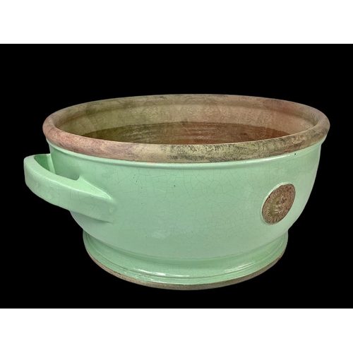 291 - A large ceramic Royal Botanic Garden KEW garden pot with 2 handles. 49 x 41 x 20.5cm.