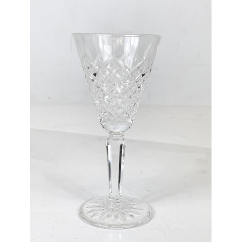 576 - A set of 6 Waterford crystal Templemore cordial wine glass. 14cm.