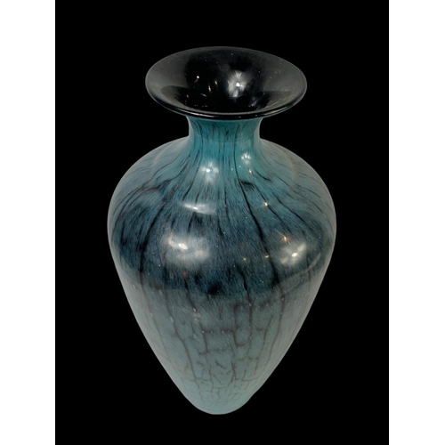 618 - A large vintage Art Glass vase. 50cm