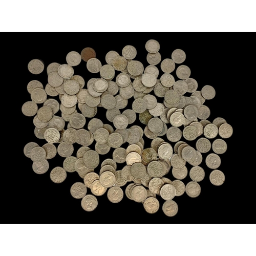 699 - A collection of sixpence