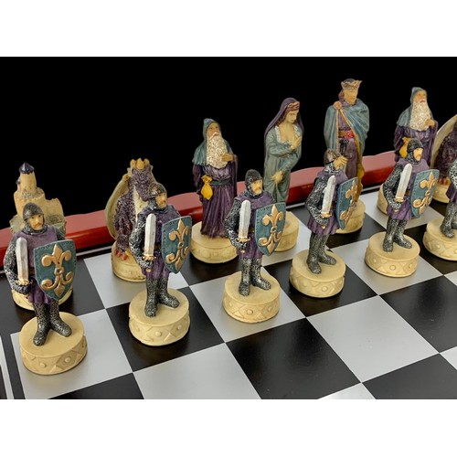 310a - A chessboard. Board measures 39.5cm