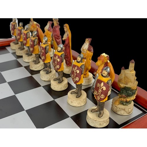 310a - A chessboard. Board measures 39.5cm