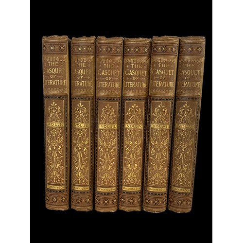 727 - The Casquet of Literature by Charles Gibbon. All 6 volumes. Date 1898.