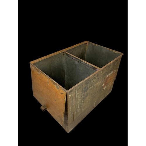 208e - A 19th century document box. 55 x 35 x 39.5cm