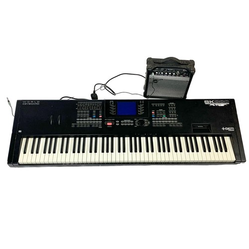 208g - A SK880 Gem World Keyboard by General Music. 135cm