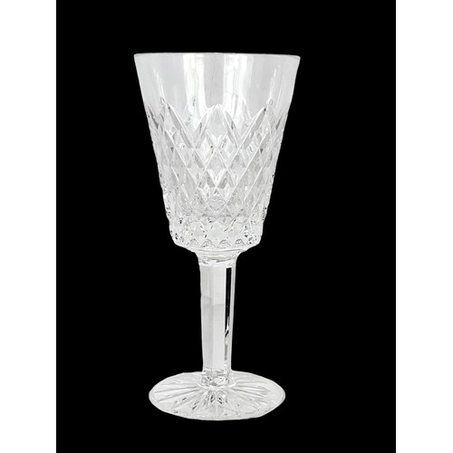 503d - A set of 6 Tyrone Crystal wine glasses.  16.5cm