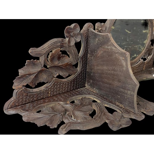 98a - 2 19th century carved wall brackets. Largest measures 69cm.