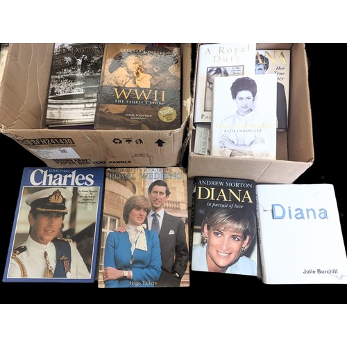 760 - Quantity of books on Diana, World War II, etc.