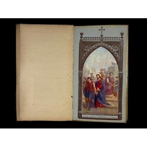 311d - A 19th century “The Stations of the Cross” by The Catholic Picture Company of Ireland 33 x 56cm.