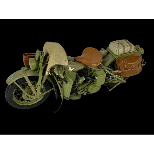 133a - A Franklin Mint model of a 1942 Harley Davidson. 22cm