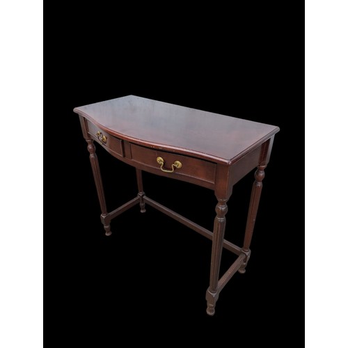 1173 - Mahogany hall table with 2 drawers, 80x41x77cm