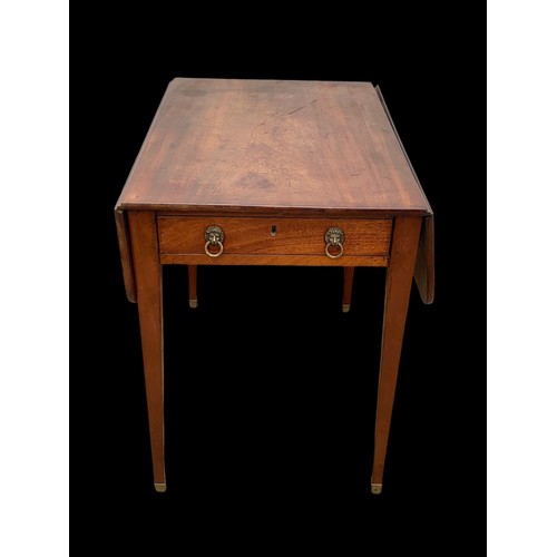 1183 - A Victorian Pembroke table with drawer. Extended 95.5 x 79.5 x 69cm