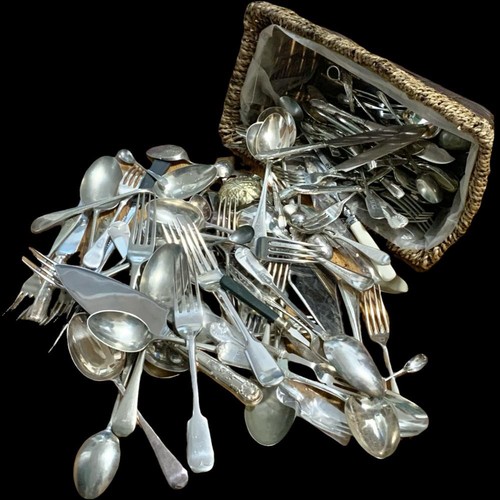 503i - A quantity of silver plated cutlery.