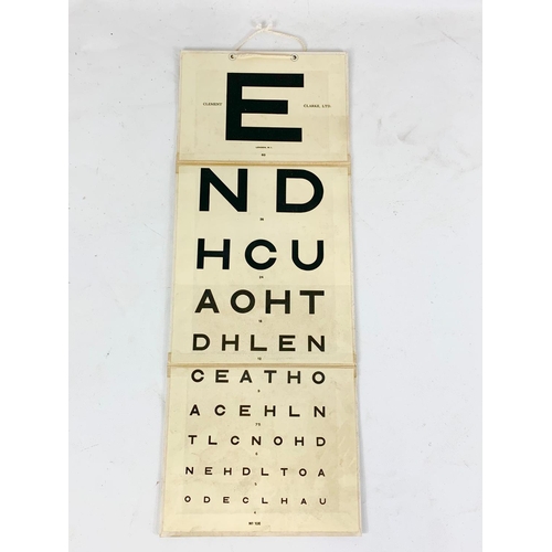 108 - A vintage lazars eyesight test cards