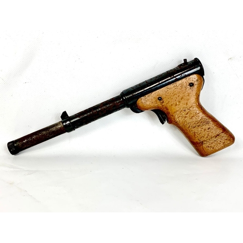 11 - Vintage air pistol stamped MOD-2 Made In Britain. 24cm