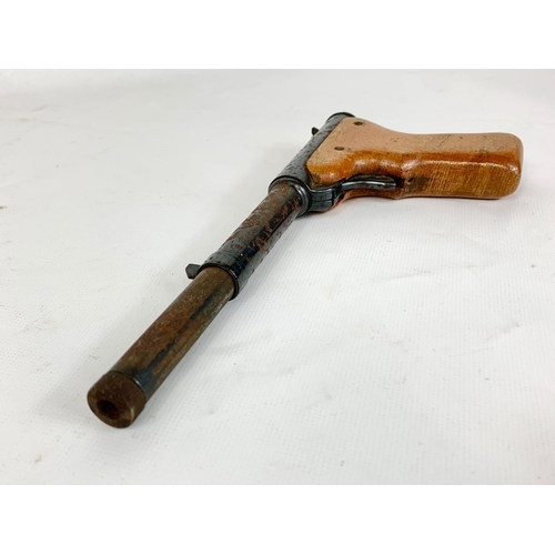 11 - Vintage air pistol stamped MOD-2 Made In Britain. 24cm