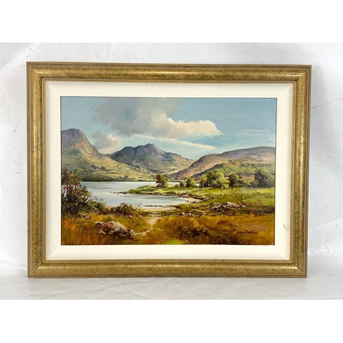 113 - A large Denis Thornton oil painting, 84.5cm x 64cm including frame