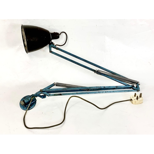 14 - 1950s machinist anglepoise lamp