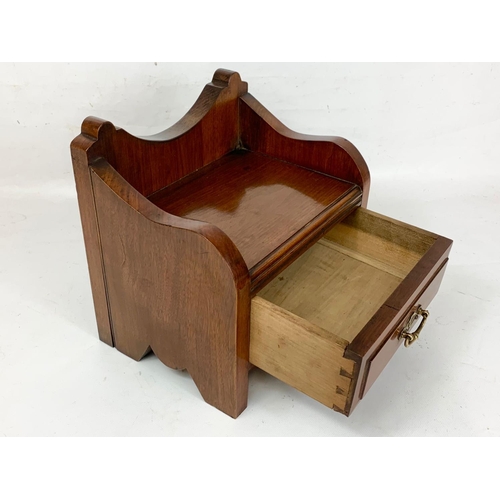 173 - An Edwardian walnut table top trinket drawer, 26cm x 20cm x 26cm