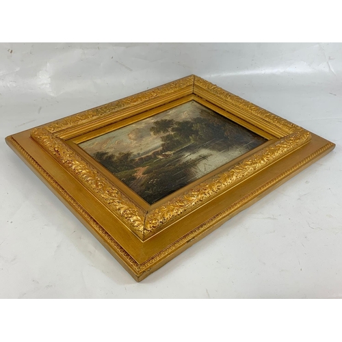 189 - A 19th century oil painting, signed Etty Horton.  56x45 including frame.