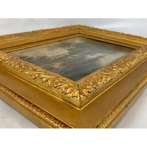 189 - A 19th century oil painting, signed Etty Horton.  56x45 including frame.