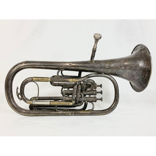 256 - A baritone horn by Boosey & Co, London.