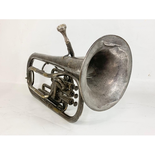 256 - A baritone horn by Boosey & Co, London.