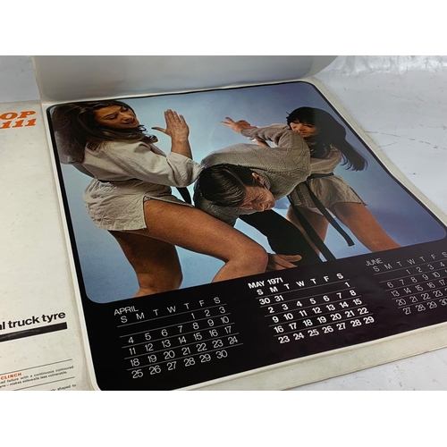 277 - A Dunlop calendar, 1971