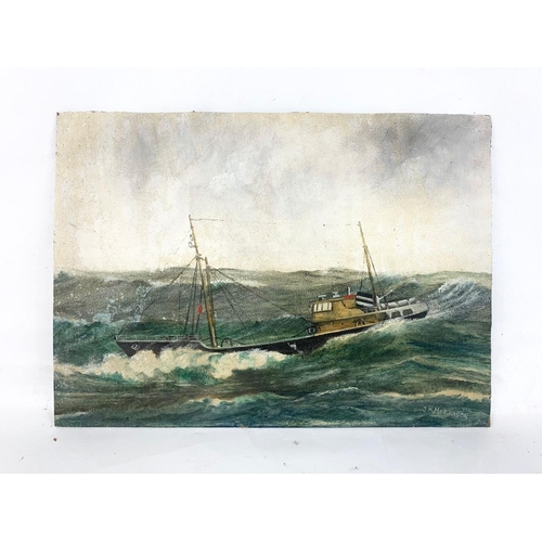 304 - An early 20th century oil painting by J.N. Morrison.  36x26cm