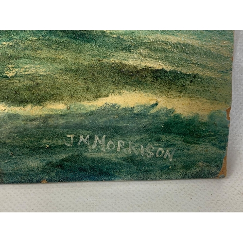 304 - An early 20th century oil painting by J.N. Morrison.  36x26cm