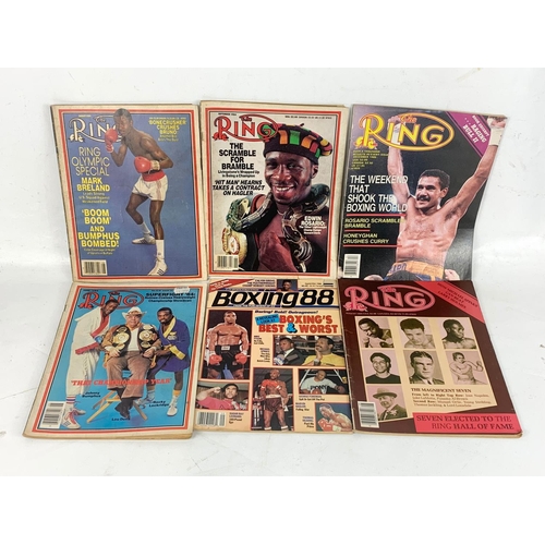 307 - A quantity of vintage Ring boxing magazines.