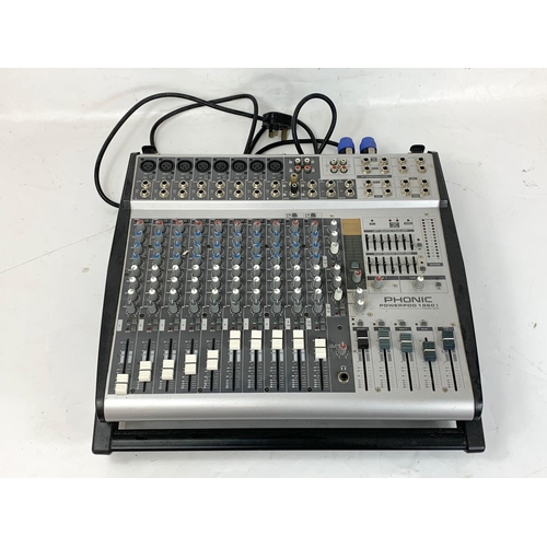 319 - A phonic powerpod 1860 II powered mixer.