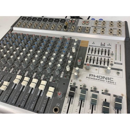 319 - A phonic powerpod 1860 II powered mixer.