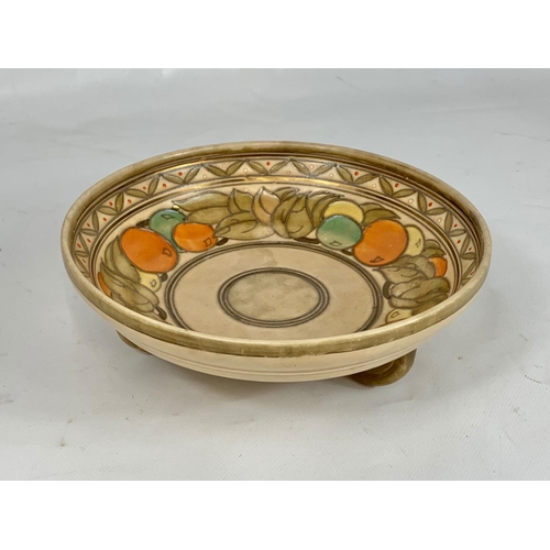 391 - Charlotte Rhead 1930's bowl for Crown Ducal.  Pattern number, 5902.  21.5x7 cm