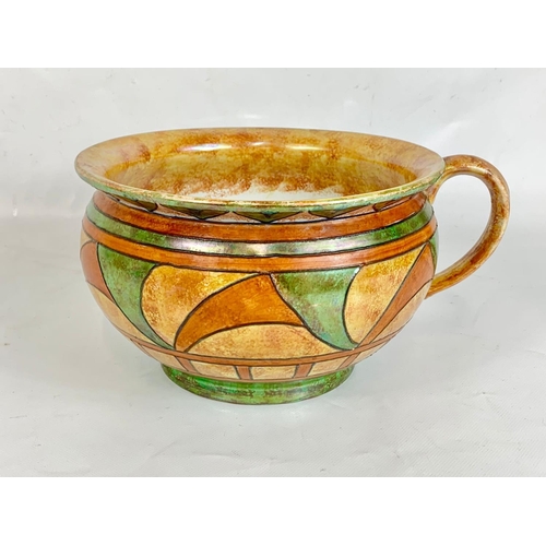 392 - A Charlotte Rhead 1930's pot with handle for Burleigh Ware.