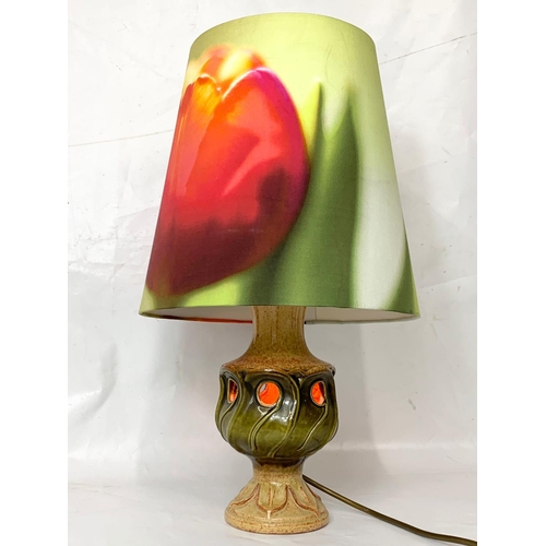 405 - A West German mid century table lamp, number 6062/28. 32cm, 60cm including shade