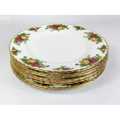 413 - Set of 8 Royal Albert Old Country Roses dinner plates