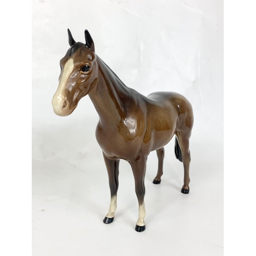 432 - A Beswick porcelain horse figure, 24cm x 21cm