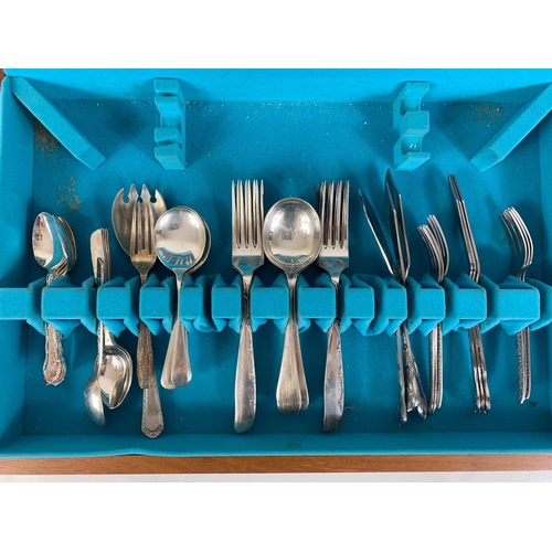 A canteen of silver plate cutlery